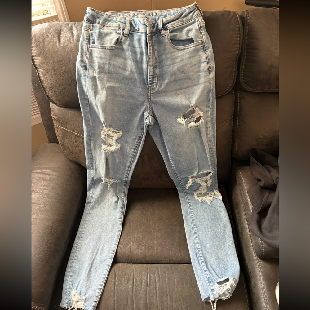 American Eagle Outfitters Light Blue High Rise Jeans